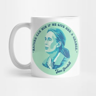 Jane Goodall Portrait and Quote Mug